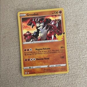 Groudon Pokémon Card holo